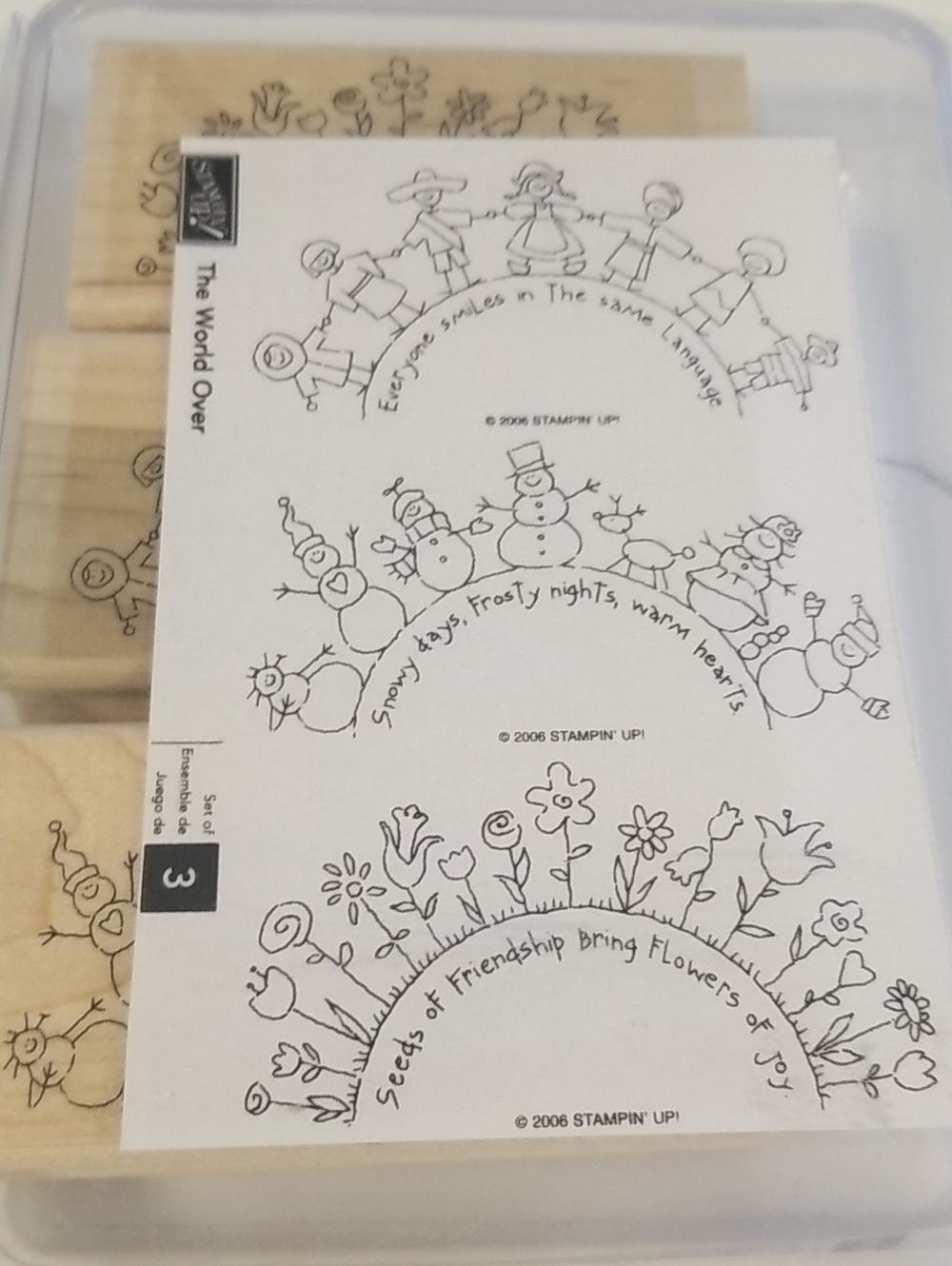Stampin' Up! The World Over Wood Set